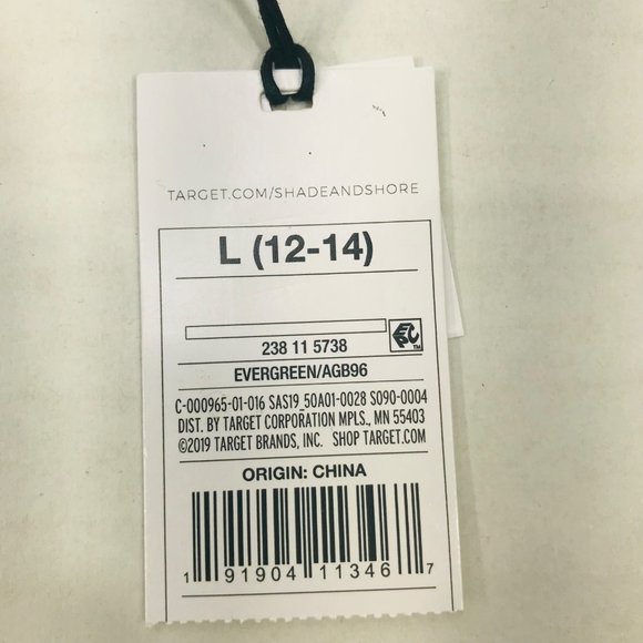 Shade And Shore Women's Size Large 12-14 Ribbed Hipster Bikini Swim Bottom New - Picture 4 of 8